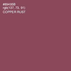 #89495B - Copper Rust Color Image