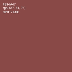 #894A47 - Spicy Mix Color Image