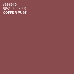 #894B4D - Copper Rust Color Image