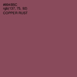 #894B5C - Copper Rust Color Image