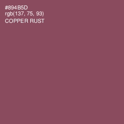 #894B5D - Copper Rust Color Image