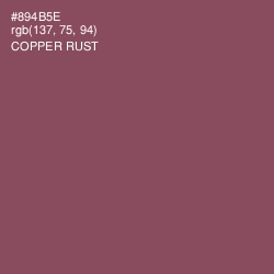 #894B5E - Copper Rust Color Image