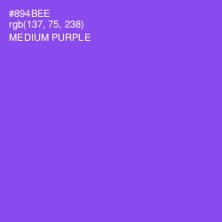 #894BEE - Medium Purple Color Image