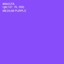 #894CFA - Medium Purple Color Image