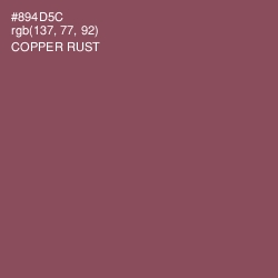 #894D5C - Copper Rust Color Image
