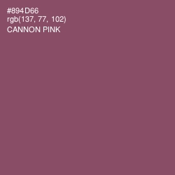 #894D66 - Cannon Pink Color Image