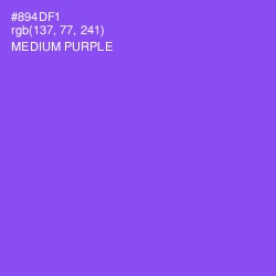 #894DF1 - Medium Purple Color Image