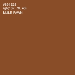 #894E28 - Mule Fawn Color Image