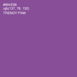 #894E98 - Trendy Pink Color Image