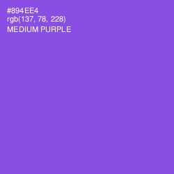#894EE4 - Medium Purple Color Image