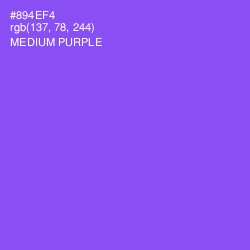 #894EF4 - Medium Purple Color Image