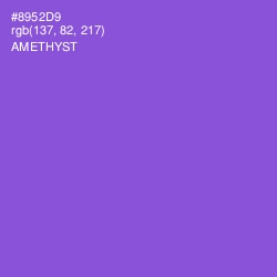 #8952D9 - Amethyst Color Image