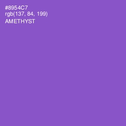 #8954C7 - Amethyst Color Image
