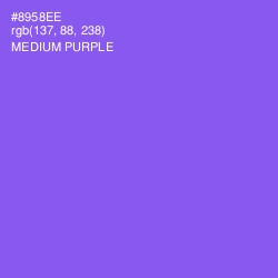 #8958EE - Medium Purple Color Image