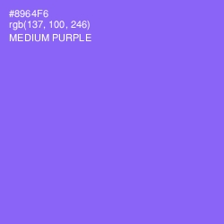 #8964F6 - Medium Purple Color Image