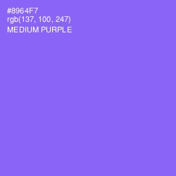 #8964F7 - Medium Purple Color Image