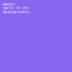 #8965F1 - Medium Purple Color Image