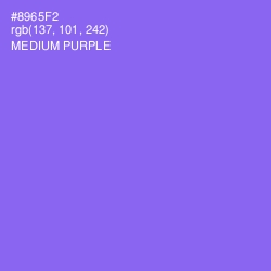 #8965F2 - Medium Purple Color Image