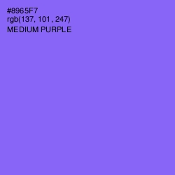 #8965F7 - Medium Purple Color Image