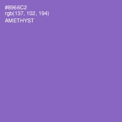 #8966C2 - Amethyst Color Image