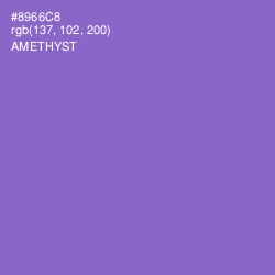 #8966C8 - Amethyst Color Image