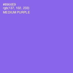 #8966E9 - Medium Purple Color Image
