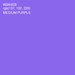 #8966EB - Medium Purple Color Image