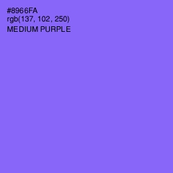#8966FA - Medium Purple Color Image