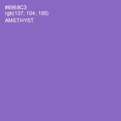 #8968C3 - Amethyst Color Image