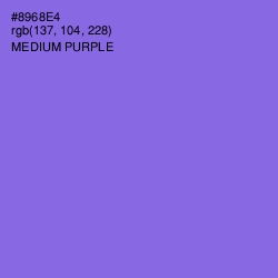 #8968E4 - Medium Purple Color Image