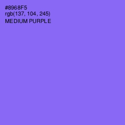 #8968F5 - Medium Purple Color Image