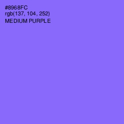 #8968FC - Medium Purple Color Image