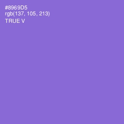 #8969D5 - True V Color Image