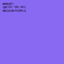 #8969F1 - Medium Purple Color Image