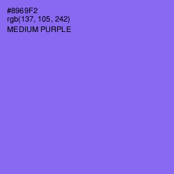 #8969F2 - Medium Purple Color Image