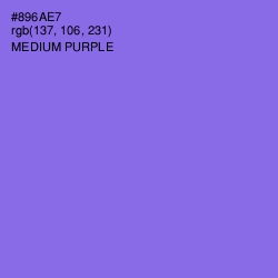 #896AE7 - Medium Purple Color Image