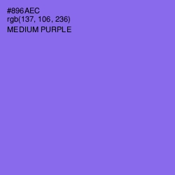#896AEC - Medium Purple Color Image