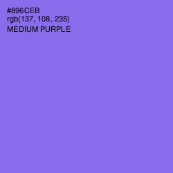 #896CEB - Medium Purple Color Image