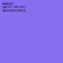 #896DF1 - Medium Purple Color Image