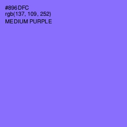 #896DFC - Medium Purple Color Image