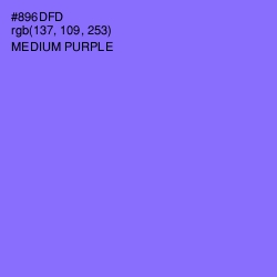 #896DFD - Medium Purple Color Image