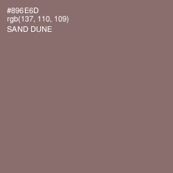 #896E6D - Sand Dune Color Image