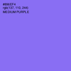 #896EF4 - Medium Purple Color Image