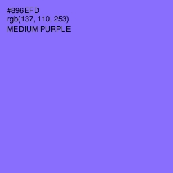 #896EFD - Medium Purple Color Image