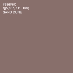 #896F6C - Sand Dune Color Image