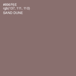 #896F6E - Sand Dune Color Image