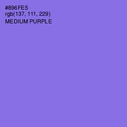 #896FE5 - Medium Purple Color Image