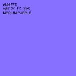 #896FFE - Medium Purple Color Image