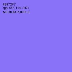 #8972F7 - Medium Purple Color Image