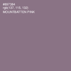 #897384 - Mountbatten Pink Color Image